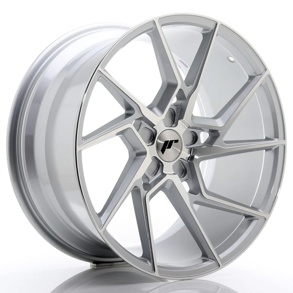 Felg Japan Racing JR33 20x10 ET20-40 5H BLANK Sølvbearbeidet front v:5045697