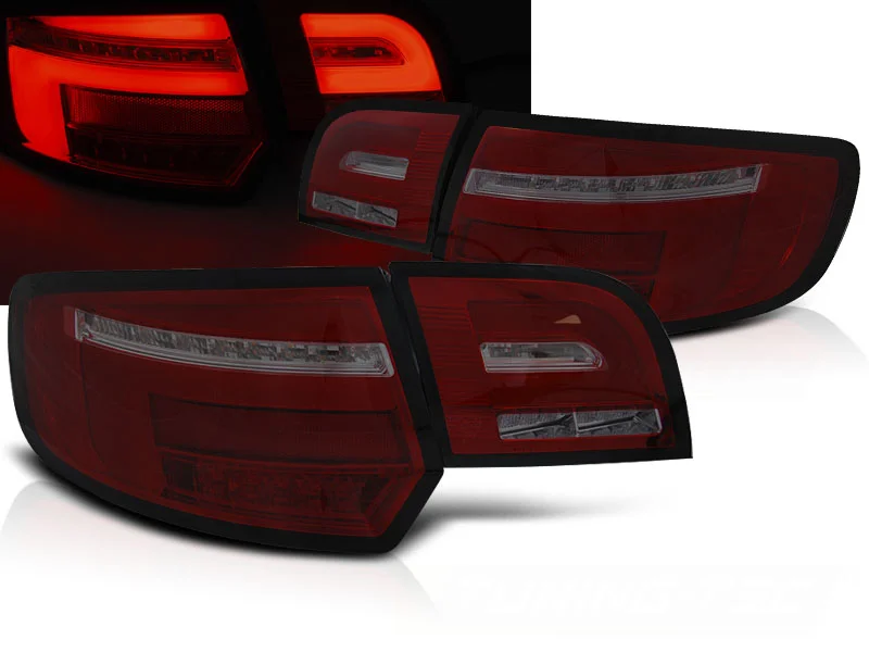 Baklykter Audi A3 8P 5D 08-12 5D Sportback LED Bar SEQ Rød/Røykfa v:3244072
