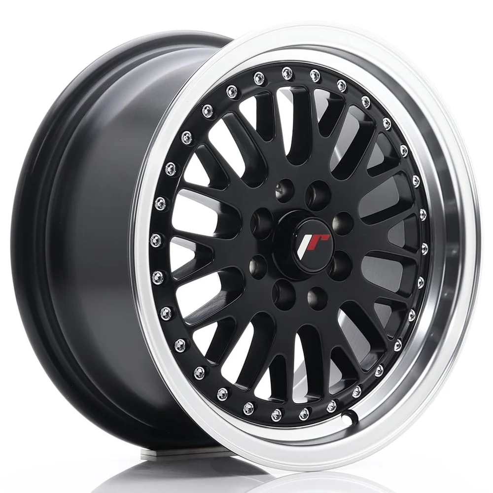 Felg Japan Racing JR10 15×7 ET30 4×100/108 matt svart med bearbeidet leppe v:4783302