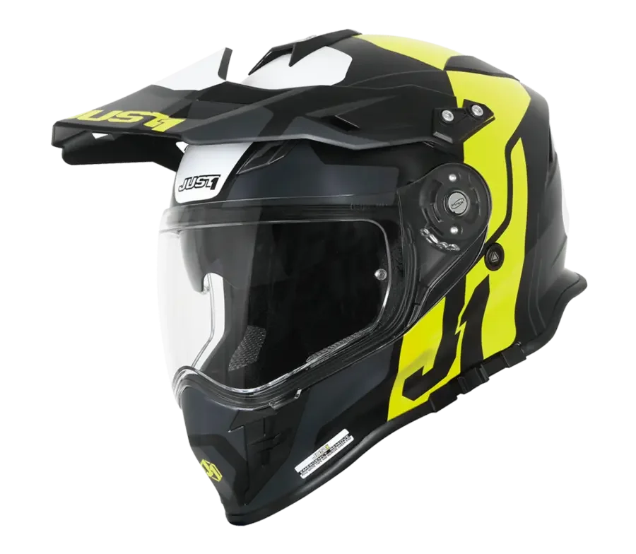 Just1 J34 Pro Crosshjelm – Tour Gul/Sort, XS v:1613011 Just1 J34 Pro Crosshjelm – Tour Gul/Sort, XS v:1613011