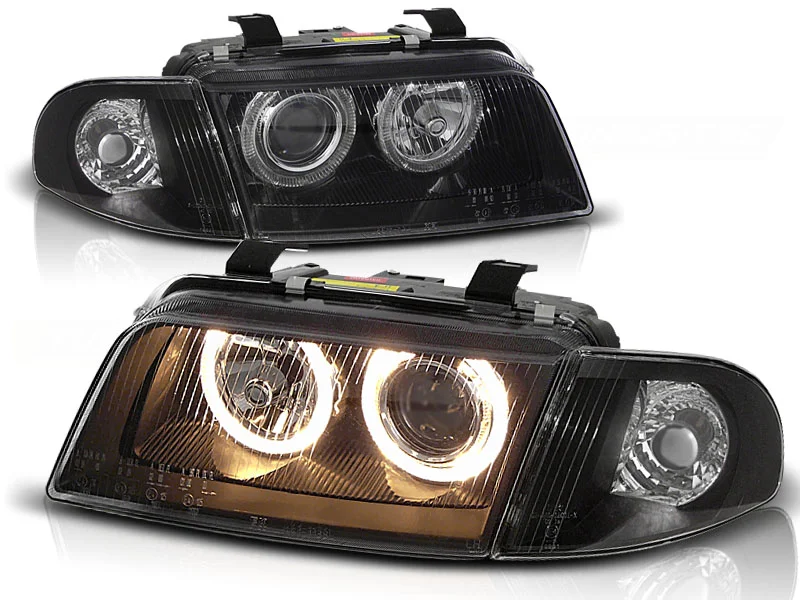 Frontlykter Audi A4 11.94-12.98 Angel Eyes Svart | .no v:6946400 Frontlykter Audi A4 11.94-12.98 Angel Eyes Svart | .no v:6946400