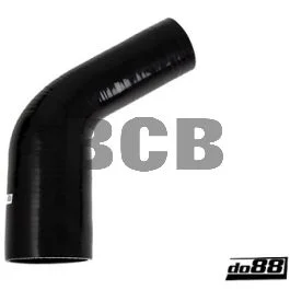 SILIKONSLANGE SVART 60 GRADER 2,25 - 3'' (57 - 76MM) v:2333034