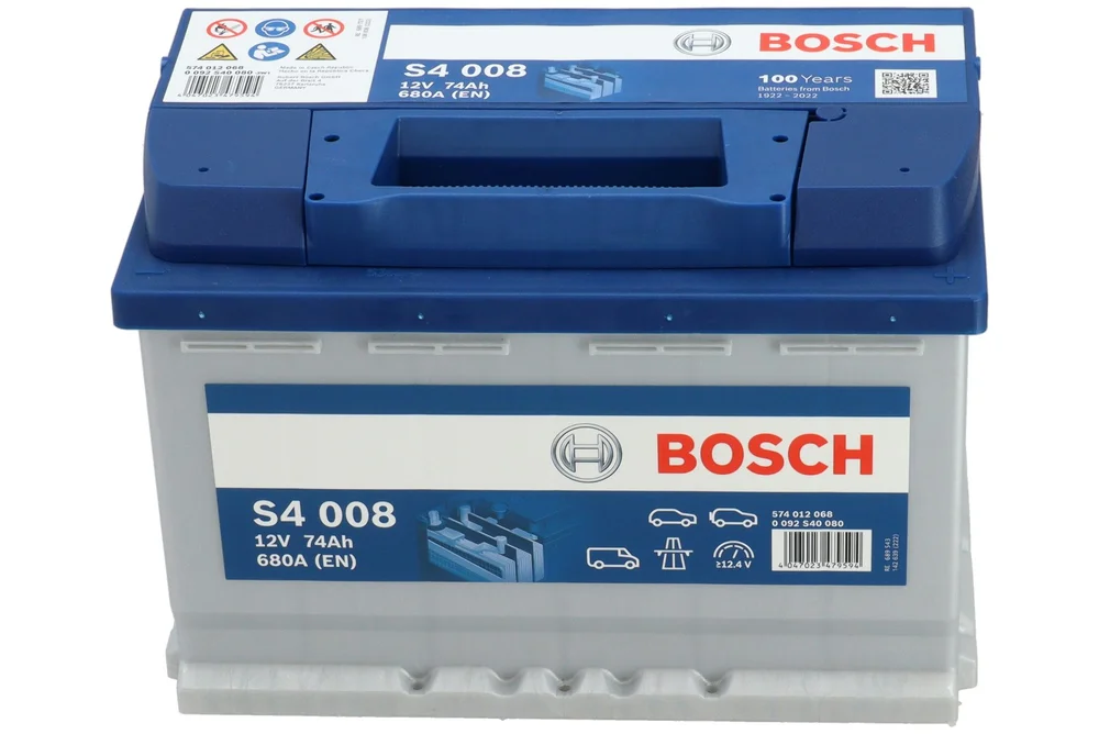 Bilbatteri Bosch S4 008 74Ah 680A 12V v:4429915 Bilbatteri Bosch S4 008 74Ah 680A 12V v:4429915