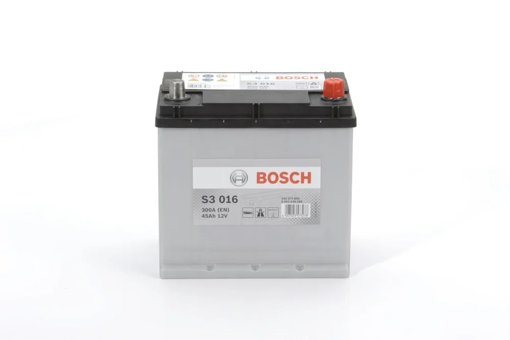 Bilbatteri Bosch S3 016 45Ah 300A 12V v:6476560 Bilbatteri Bosch S3 016 45Ah 300A 12V v:6476560